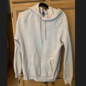 Divided Men’s Zip Hoodie Sweatshirt Cream Small